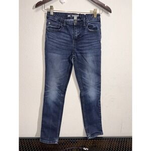 Cat And Jack Boys Size 12 Jeans Skinny/Stretch/Adjustable Straps/ Faded/ Spandex